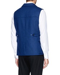 Hardy Amies Reversible Wool Felt Vest