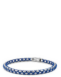 David Yurman 48mm Woven Box Chain Bracelet Blue