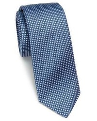 Blue Woven Silk Tie