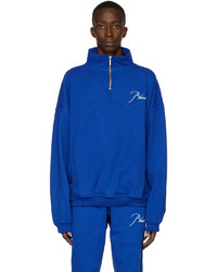 Rhude Blue Quarter Zip Sweatshirt