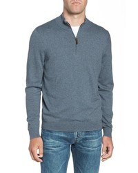 Nordstrom Men's Shop Half Zip Cotton Cashmere Pullover