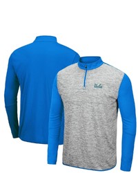 Colosseum Heathered Grayblue Ucla Bruins Prospect Quarter Zip Jacket In Heather Gray At Nordstrom