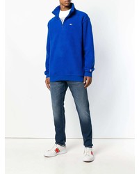 Tommy Jeans Mock Neck Long Sleeve Pullover