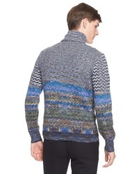 Missoni Space Dye Chevron Half Zip Sweater