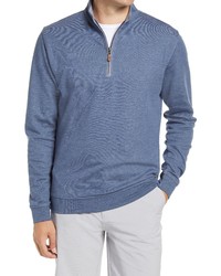 johnnie-O Sully Quarter Zip Pullover In Helios Blue At Nordstrom