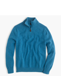 J.Crew Tall Cotton Cashmere Half Zip Sweater
