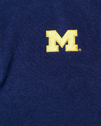 Peter Millar University Of Michigan Gameday Cotton Fleece Pullover Black