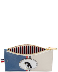 Thom Browne Blue Large Penguin Icon Coin Purse