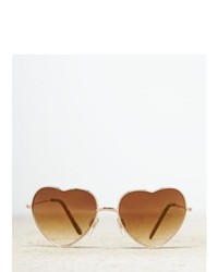 American Eagle Outfitters Heart Shaped Sunglasses One Size