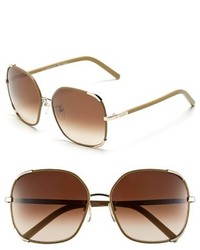 Chloé Chloe Nerine 58mm Sunglasses Gold Black