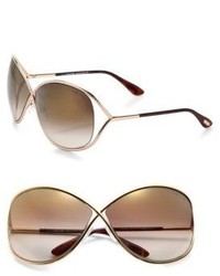 Tom Ford Eyewear Miranda Oversized Round Sunglasses