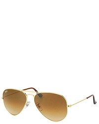 Ray-Ban Rb 3025 00151 Gold Aviator Metal Sunglasses 55mm