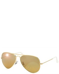 Ray-Ban Rb 3025 00478 Arista Gold Aviator Metal Sunglasses 58mm