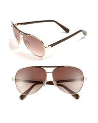 Vince Camuto 60mm Aviator Sunglasses Gold Brown One Size