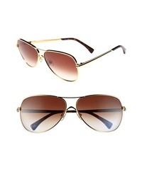 Wildfox Airfox 57mm Sunglasses Gold One Size