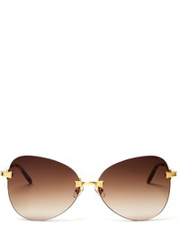 Wildfox Couture Wildfox Madame Rimless Oversized Sunglasses 61mm