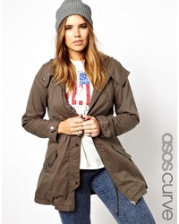 Asos Curve Washed Casual Parka