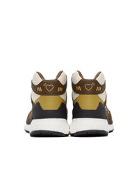 adidas x Human Made Brown And Off White Marathon Sneakers