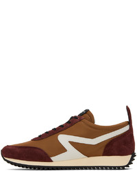 rag & bone Brown Burgundy Retro Runner Sneakers