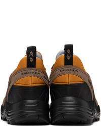 Salomon Brown Orange Raid Wind 75th Sneakers