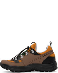 Salomon Brown Orange Raid Wind 75th Sneakers