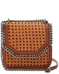 Stella McCartney Falabella Mini Woven Faux Leather Shoulder Bag