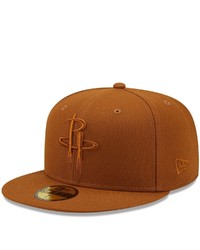 New Era Brown Houston Rockets Color Pack 59fifty Fitted Hat