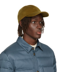 Loro Piana Khaki Cashmere Baseball Cap