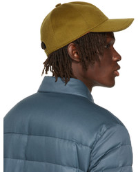 Loro Piana Khaki Cashmere Baseball Cap