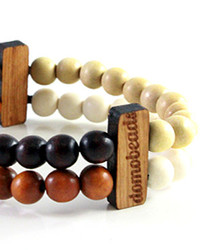 Domo Beads Natural Double Bracelet