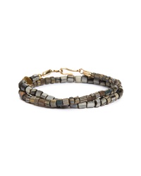 Caputo & Co Glass Bead Wrap Bracelet