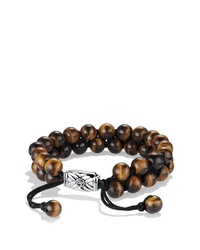 David Yurman Spiritual Beads Two Row Bracelet With Malachite