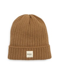 Madewell Sourced Cotton Blend Cuff Beanie In Faded Birch At Nordstrom