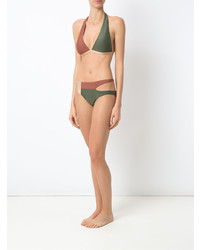 Adriana Degreas Cut Out Velvet Bikini Set