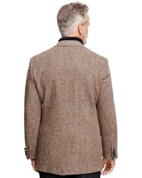 Brooks Brothers Madison Fit Harris Tweed Brown Herringbone Sport Coat