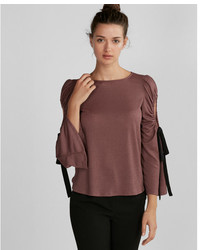 Express Cut Out Bell Sleeve Top