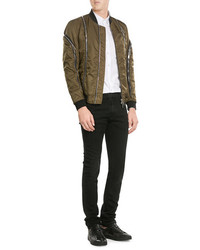 DSQUARED2 Bomber Jacket With Zippers
