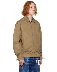 DSQUARED2 Brown Cyprus Bomber Jacket