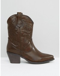 Glamorous Brown Western Boots