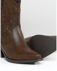 Glamorous Brown Western Boots