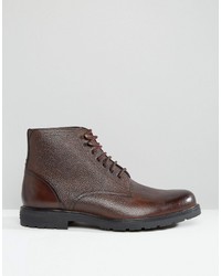 Ted Baker Karusl Pebble Grain Lace Up Boots
