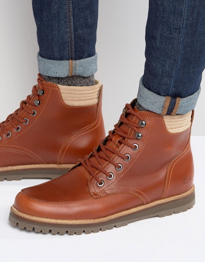 lacoste tan boots