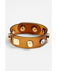 Cara Couture Studded Bracelet Brown