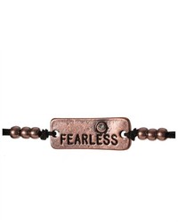 Jewelry Nexus Copper Fearless Petite Charm Positive Stretch Bracelet With Clear Crystal Stone