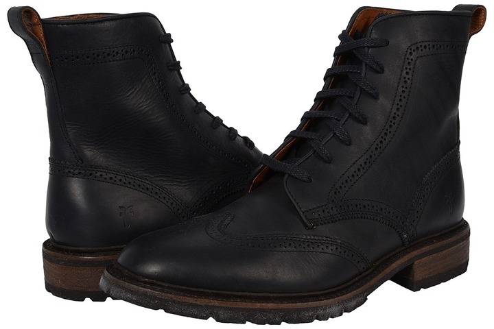 Frye James Lug Wingtip Boot Lace Up Boots 327 Zappos Lookastic