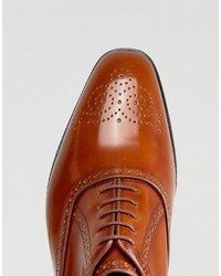 Paul Smith Ps By Gilbert High Shine Brogues In Tan