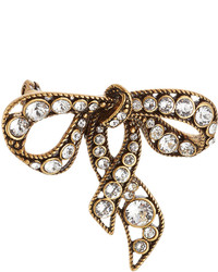 Marc Jacobs Crystal Embellished Bow Brooch