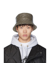 Name Brown Laminated Tweed Bucket Hat