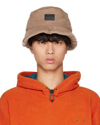 Paul Smith Brown Paneled Shearling Bucket Hat