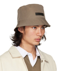 Essentials Brown Twill Bucket Hat
